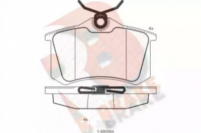 R BRAKE rb0697703 -  Комплект тормозных колодок, дисковый тормоз